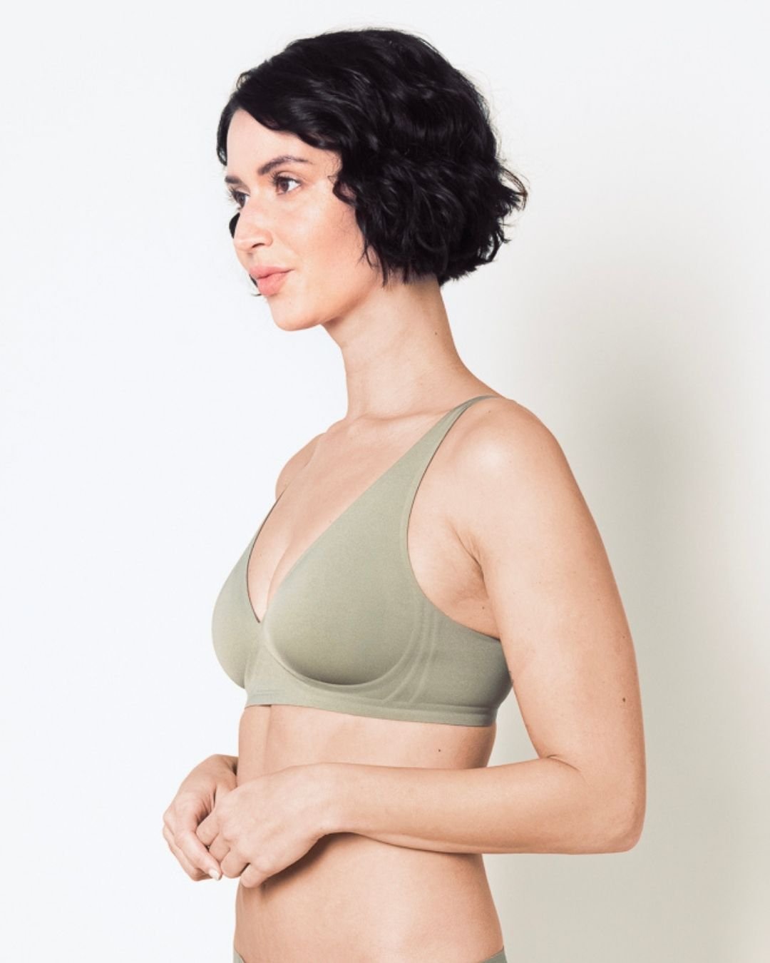 Second Skin Lift Seamless Plunge Bra (Pre-Order, ship on 8/21) - NudeS - Seamless Lingerie