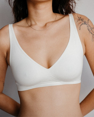 Second Skin Lift Seamless Plunge Bra - CocunutS - Seamless Lingerie