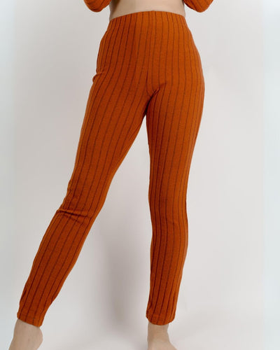 Soft Lounge ribbed knit relaxed legging - CiderS - Seamless Lingerie